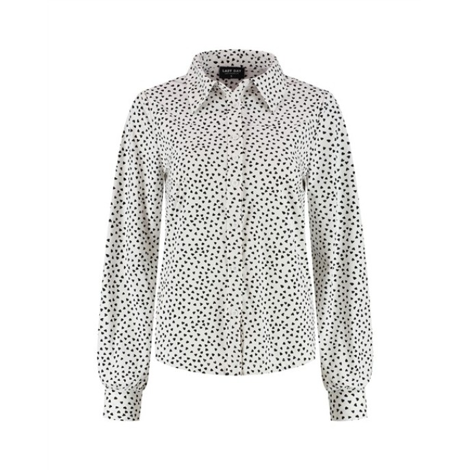 Lady Day top Dana wit dessin 